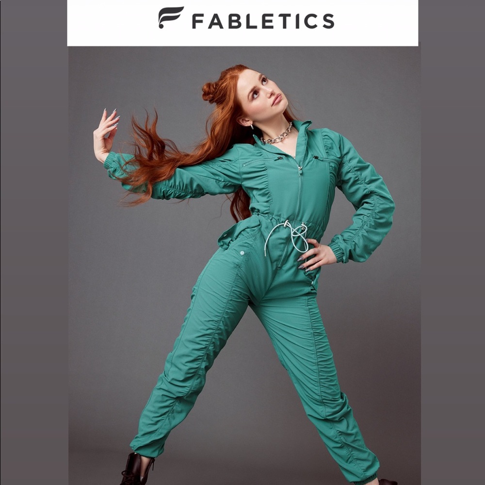 NWT Fabletics Mckenzie Woven Jumpsuit